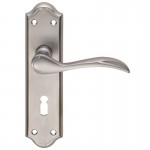 Carlisle Brass Door Handles DL190SC Madrid Lever Lock Satin Chrome 37.71