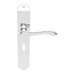 Carlisle Brass Door Handles DL380CP Andros Lever Lock Polished Chrome 41.05