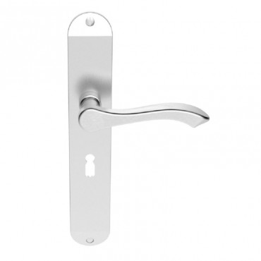 Carlisle Brass Door Handles DL380SC Andros Lever Lock Satin Chrome