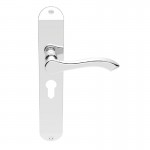 Carlisle Brass Door Handles DL380YCP Andros Euro Lock Polished Chrome 41.05