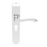 Carlisle Brass Door Handles DL380YCP Andros Euro Lock Polished Chrome 41.05
