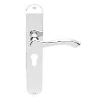 Carlisle Brass Door Handles DL380YCP Andros Euro Lock Polished Chrome 39.62