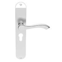 Carlisle Brass Door Handles DL380YSC Andros Euro Lock Satin Chrome 41.05