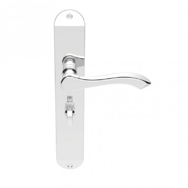 Carlisle Brass Door Handles DL382CP Bathroom Lever Lock Polished Chrome