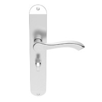 Carlisle Brass Door Handles DL382SC Bathroom Lever Lock Satin Chrome 46.29