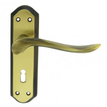 Carlisle Brass Door Handles DL450FB Lytham Lever Lock Florentine Bronze