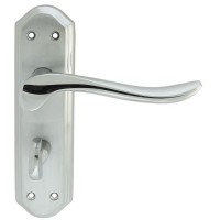 Carlisle Brass Door Handles DL452SCCP Lytham Lever Bathroom Lock SCCP 38.31