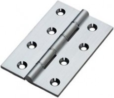 100mm Butt Hinge HDSSW5CP Polished Chrome per single 11.23