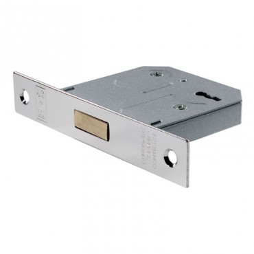 Eurospec 3 Lever Contract Mortice Deadlock 76mm NP