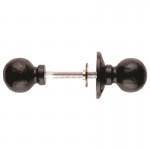 Ludlow Foundries Door Handles LF5594R Ball Rim Knobs Black Antique 26.10