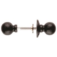 Ludlow Foundries Door Handles LF5594R Ball Rim Knobs Black Antique 26.10