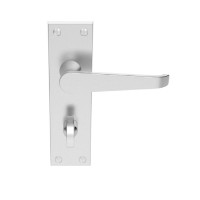 Carlisle Brass Door Handles M30WCSC Victorian Bathroom Lock Satin Chrome 34.19