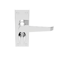 Carlisle Brass Door Handles  M31WCCP Victorian Privacy Latch Polished Chrome 29.43