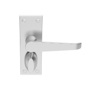 Carlisle Brass Door Handles M31WCSC Victorian Privacy Latch Satin Chrome 29.43