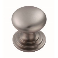 Victorian Cupboard Knob M47BSN 32mm Satin Nickel 6.84