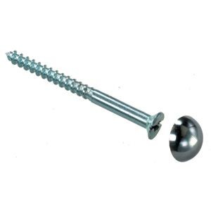 Mirror Screws 1.1/2" x 8 Chrome Box of 100