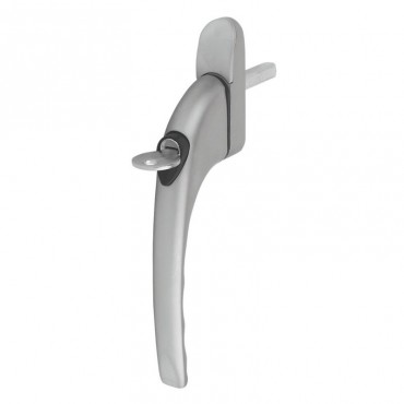 Mila ProLinea Espag Locking Window Handle Satin Silver