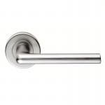 Serozzetta Door Handles SZC010SC Uno Lever on Rose Satin Chrome 14.56