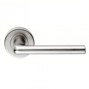 Serozzetta Door Handles SZC010SC Uno Lever on Rose Satin Chrome