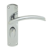 Serozzetta Door Handles SZC033CP Tres Bathroom Lock Polished Chrome 15.78