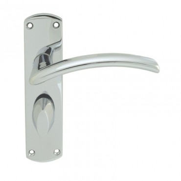 Serozzetta Door Handles SZC033CP Tres Bathroom Lock Polished Chrome